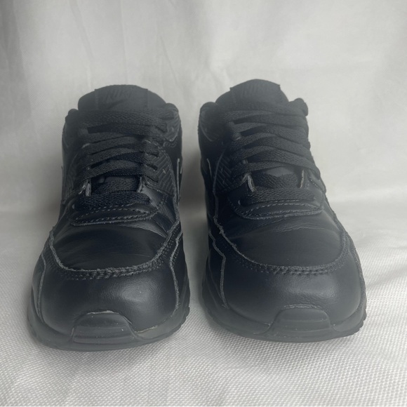 Nike Air Max 90 LTR Kids Sneakers Size 5Y Triple Black 833412-001 - Picture 3 of 15